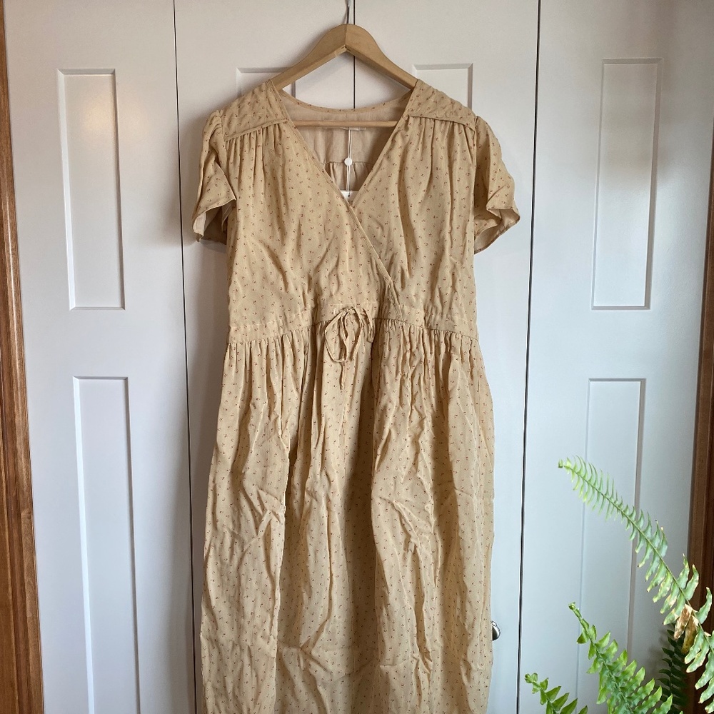 NWT Dawn Dress | Oxblood Calico (L)